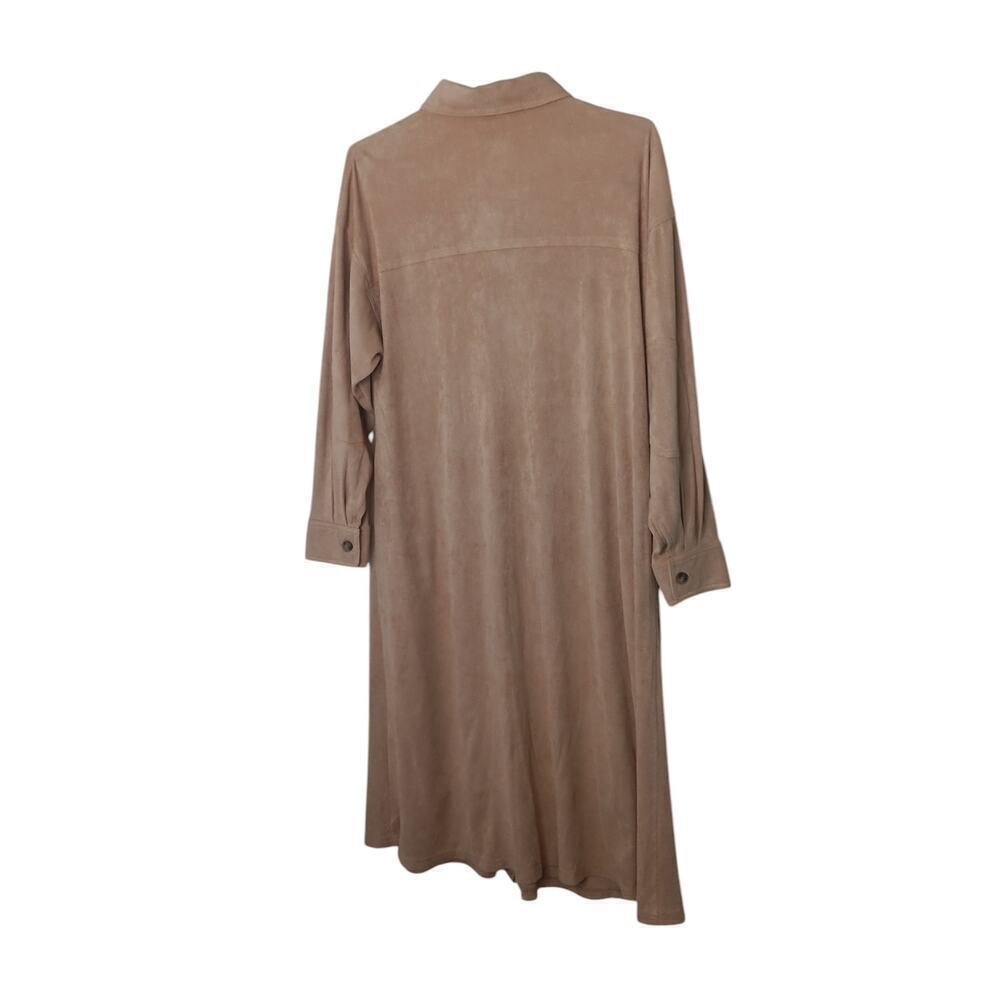 New with Tags Oversized Easel Corduroy Button Down Shirt Dress SZ S - Picture 12 of 15